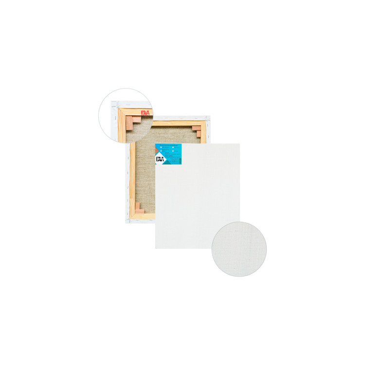 Полотно на підрамнику, 45х45 см., середнє зерно, галерейна натяжка, профіль 45х18 мм. Грунт білий П45Л161г4545