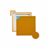 Полотно на підрамнику, 100х115 см., середнє зерно, галерейна натяжка, профіль 60х22 мм. Грунт охра П60Б164г100115