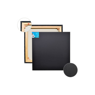 Полотно на підрамнику, 70х140 см., середнє зерно, галерейна натяжка, профіль 60х22 мм. Грунт чорний П60Б162г70140