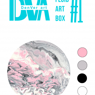 Набір для малювання рідким акрилом "Fluid ART Box" ТМ DenVer Art, FAB#01