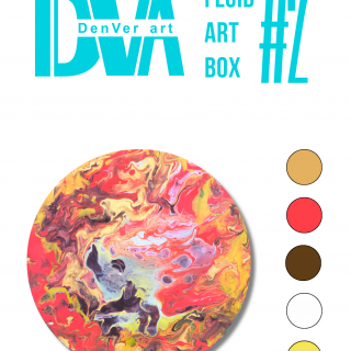 Набір для малювання рідким акрилом "Fluid ART Box" ТМ DenVer Art, FAB#02