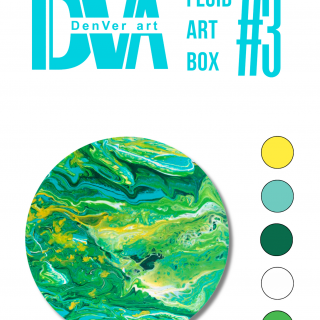 Набір для малювання рідким акрилом "Fluid ART Box" ТМ DenVer Art, FAB#03