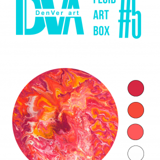 Набір для малювання рідким акрилом "Fluid ART Box" ТМ DenVer Art, FAB#05