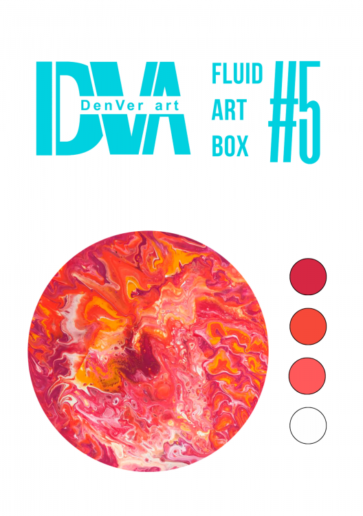 Набір для малювання рідким акрилом "Fluid ART Box" ТМ DenVer Art, FAB#05