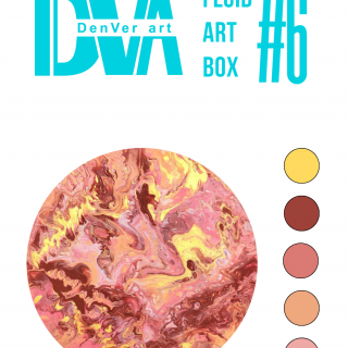 Набір для малювання рідким акрилом "Fluid ART Box" ТМ DenVer Art, FAB#06