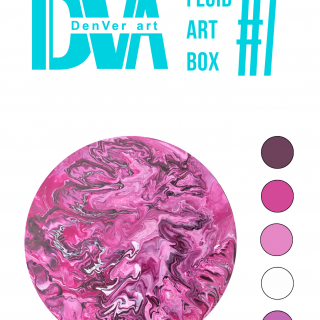 Набір для малювання рідким акрилом "Fluid ART Box" ТМ DenVer Art, FAB#07