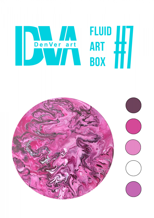 Набір для малювання рідким акрилом "Fluid ART Box" ТМ DenVer Art, FAB#07