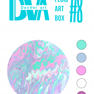 Набір для малювання рідким акрилом "Fluid ART Box" ТМ DenVer Art, FAB#08