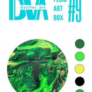 Набір для малювання рідким акрилом "Fluid ART Box" ТМ DenVer Art, FAB#09