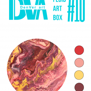 Набір для малювання рідким акрилом "Fluid ART Box" ТМ DenVer Art, FAB#010