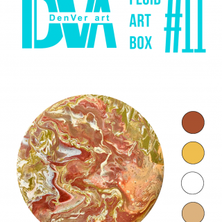 Набір для малювання рідким акрилом "Fluid ART Box" ТМ DenVer Art, FAB#011