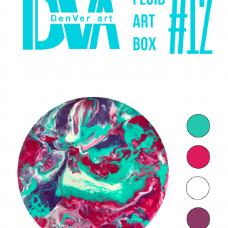 Набір для малювання рідким акрилом "Fluid ART Box" ТМ DenVer Art, FAB#012