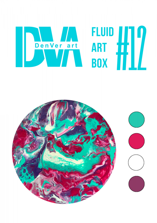Набір для малювання рідким акрилом "Fluid ART Box" ТМ DenVer Art, FAB#012