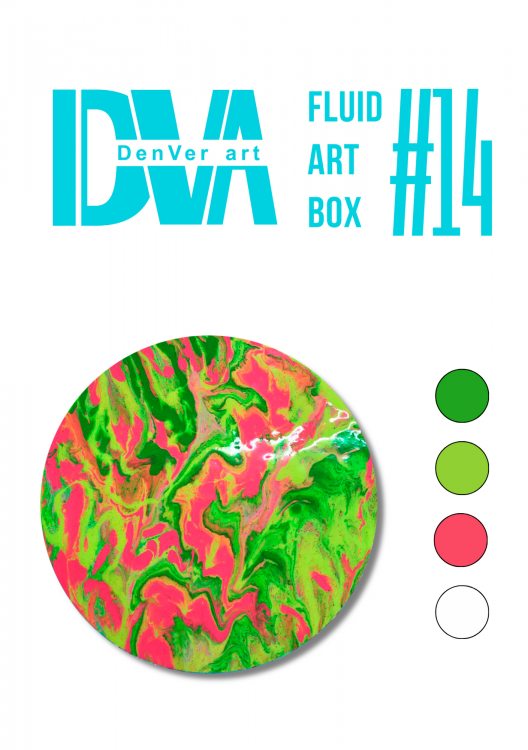 Набір для малювання рідким акрилом "Fluid ART Box" ТМ DenVer Art, FAB#014