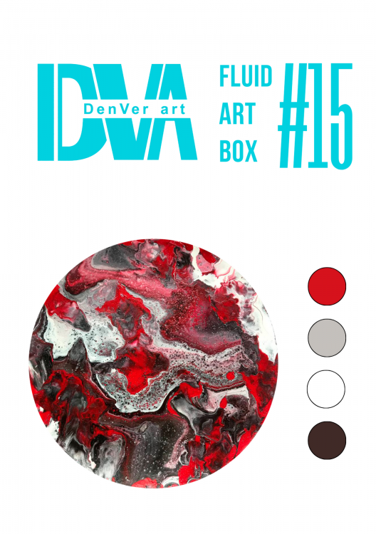 Набір для малювання рідким акрилом "Fluid ART Box" ТМ DenVer Art, FAB#015
