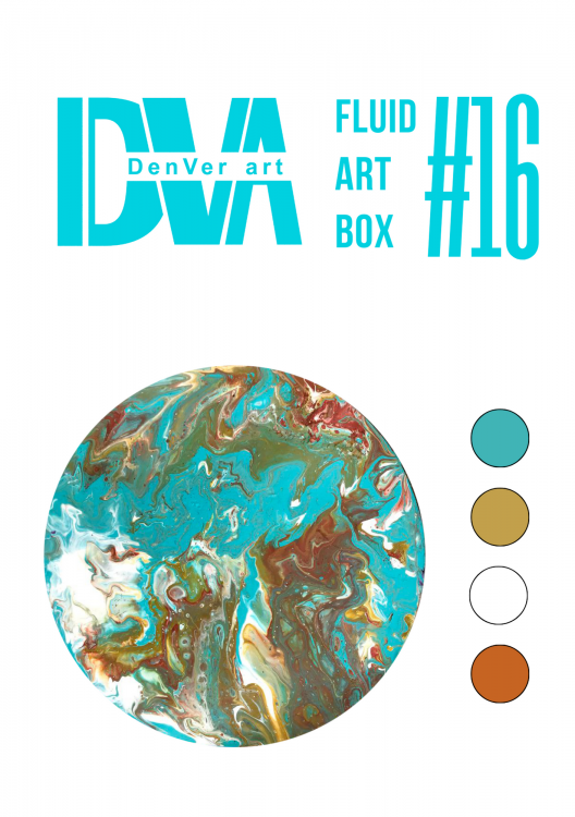 Набір для малювання рідким акрилом "Fluid ART Box" ТМ DenVer Art, FAB#016