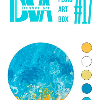 Набір для малювання рідким акрилом "Fluid ART Box" ТМ DenVer Art, FAB#017