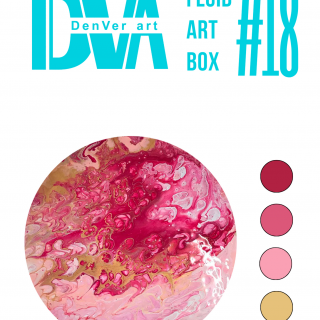 Набір для малювання рідким акрилом "Fluid ART Box" ТМ DenVer Art, FAB#018