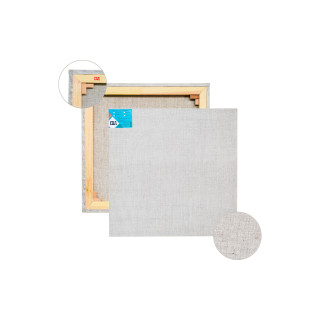 Полотно на підрамнику, 70х125 см., середнє зерно, галерейна натяжка, профіль 60х22 мм. Грунт безколірний (колір льону натуральний) П60Л166г70125